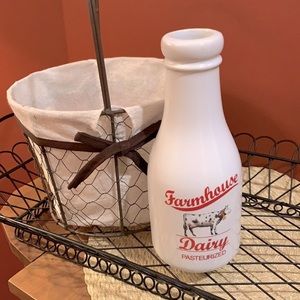 Farmhouse milk bottle